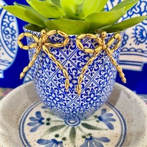 Golden Lowcountry Bow Earrings